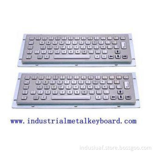 Dust-proof 64 Key Industrial Metal Keyboard , Overall 324 x